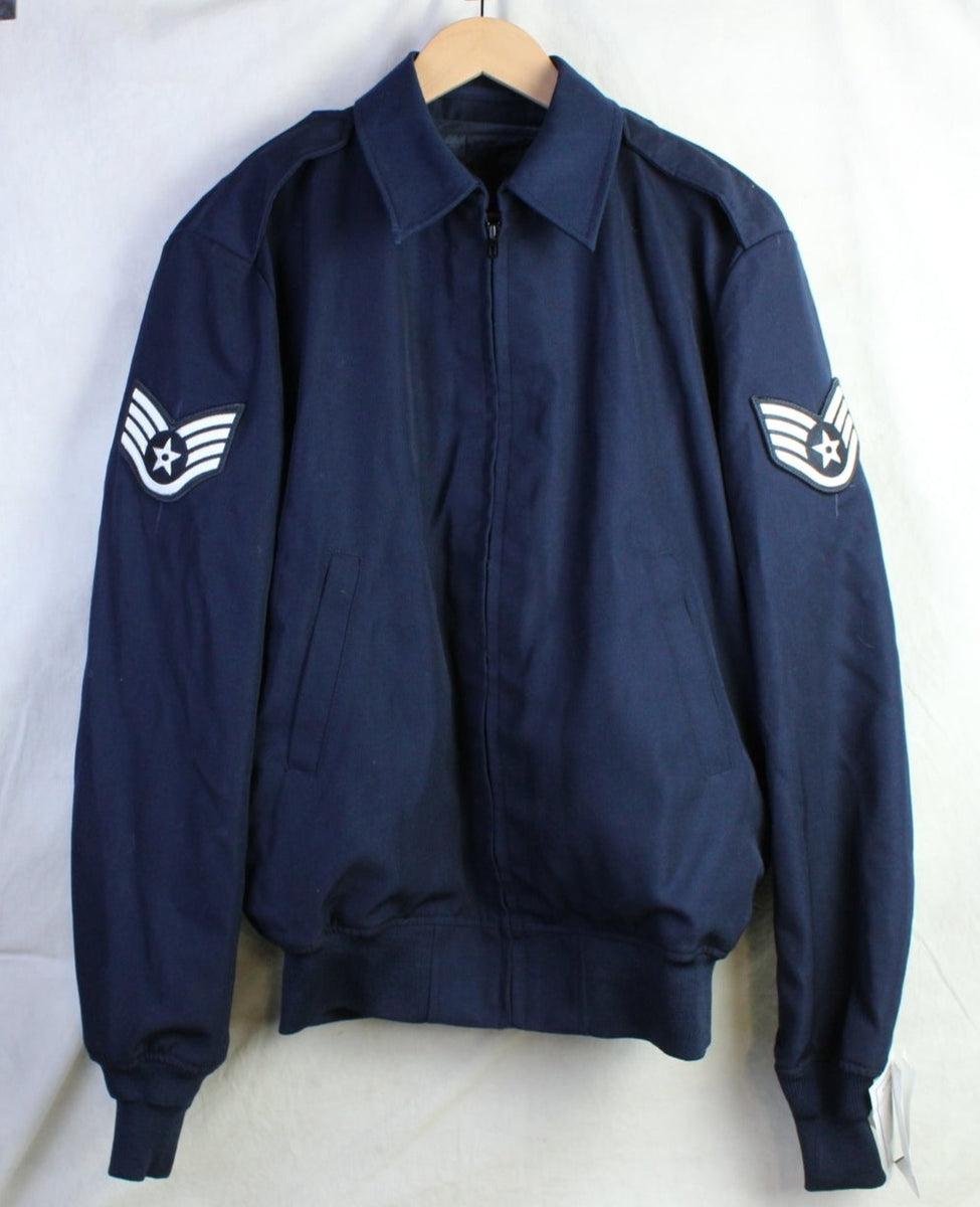 USAF Us Air Force Blue Man's Lightweight Jacket w/ Liner Staff