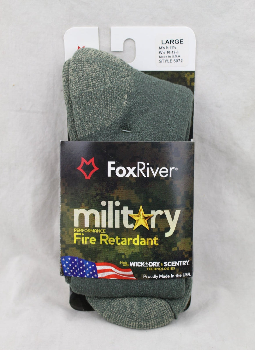 Fox River Socks, Medium Weight, Military, High Performance, Foliage Green, Medium Size