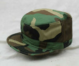 US Military Army Patrol Cap Hat Insulated Cold Weather w/ Earmuffs Woodland Camo