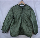 90's US Army Military Issue OD Green M65 Field Jacket Quilted Liner - Medium