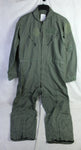 US Military Air Force Coveralls Flyers Flight Suit CWU-27/P FR Sage Green - 40R