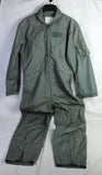 80's US Military Air Force Coveralls Flyers Flight Suit CWU-27P FR Sage Green - 42L