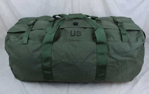 Used US Army Military Improved Deployment Nylon Duffle Bag Green