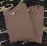 2 For $5 Surplus Vintage US Army Military Brown BDU T Shirt 100% Cotton