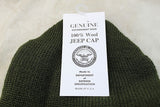US Military OD Green Wool Jeep Cap Radar Cold Weather Hat