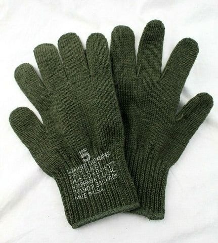 Rothco US Military OD Green Wool Glove Liners - USA Made