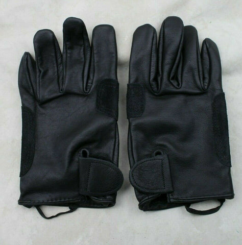 Surplus US Military Issue Black Leather Gloves Light Duty, Utility