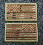 Multicam American Flag Patch - Hook Back