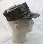 USMC Marine Corps Garrison Cover Woodland Marpart 8 Point Cap Hat w/ EGA Logo