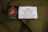 USMC Marine Corps Coyote Brown Polar Fleece 1/4 Zip Pullover Jacket Coat - Large