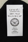 US Military Black Wool Watch Cap Knit Hat