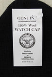 US Military Black Wool Watch Cap Knit Hat