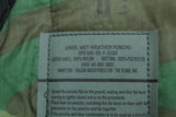 Genuine 90's US Army Military Issue Woodland Camo Poncho Liner - Woobie Blanket