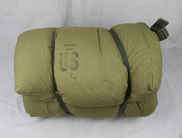 60's US Military M-1949 Feather Down Sleeping Bag Mountain Troops - Large