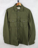 Vintage 1950's US Army Military Issue OD Green Wool Field Shirt - X-Small