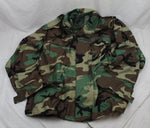 90's US Military Issue Army M65 Field Jacket Coat Woodland Camo Large Short
