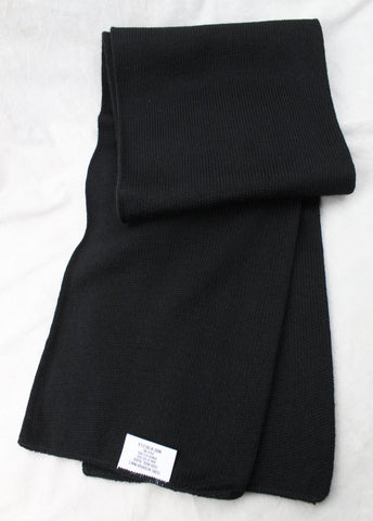 Genuine US Army Military Issue Black Wool Neck Scarf