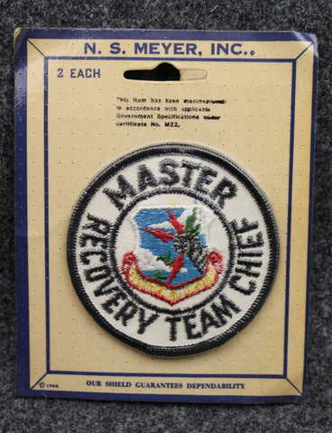 Vintage Pair US Vietnam Airforce Master Recovery Team Chief Patch