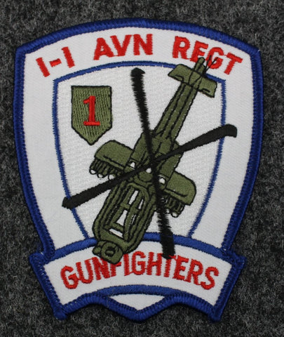 I-I AVN REGT GUNFIGHTERS US Army 1st Infantry Helicopter Aviation Brigade Patch