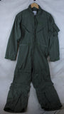 US Military Air Force Coveralls Flyers Flight Suit CWU-27/P FR Sage Green - 38R