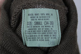 Genuine Us Army Military OD Olive Drab 5 Button Wool Man's Jeep Sweater - Small