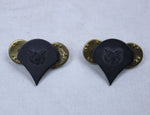 Pair 80's 90's US Army Specialist 4 SP4 E4 Subdued Rank insignia Pin