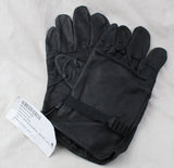 US Military Issue Black Leather Gloves Light Duty Size 5 (Large) - Men & Women