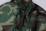 New Old Stock 90's US Military Army M65 Field Jacket Coat Woodland Camo Medium Reg.