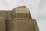 USMC FILBE Fire Force Coyote Molle Single / Double Magazine Pouch 5.56 30 Rd