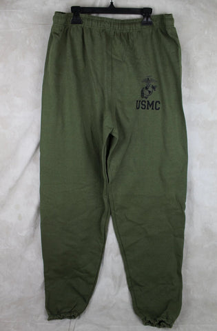 USMC Marine Corps PT OD Green Sweatpants