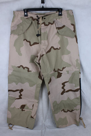 US Army Military Gore-Tex Rain Pants Shell Desert Camo Medium Short