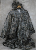 New US Army Military Issue  ACU Rain Poncho Wet Weather