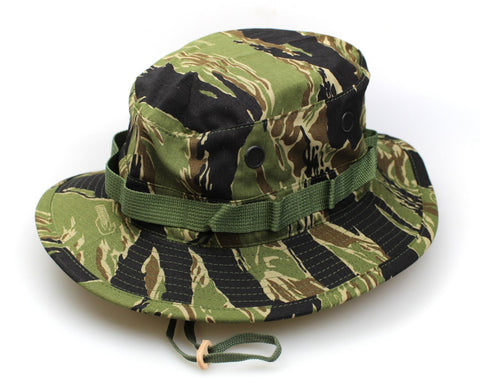 US Vietnam War Tiger Stripe Camo Boonie Hat - USA Made
