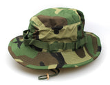 US Military Woodland Camo Ripstop Boonie Hat - USA Made