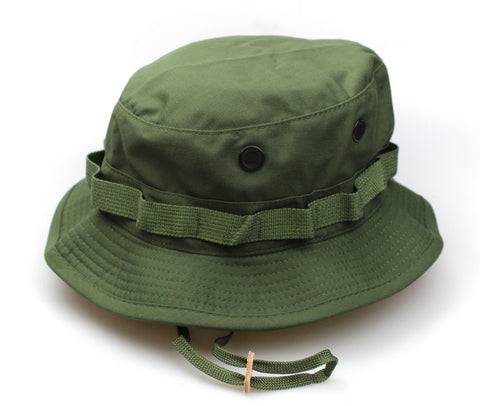 US Vietnam 2" Shooter's Brim OD Green Boonie Hat - USA Made