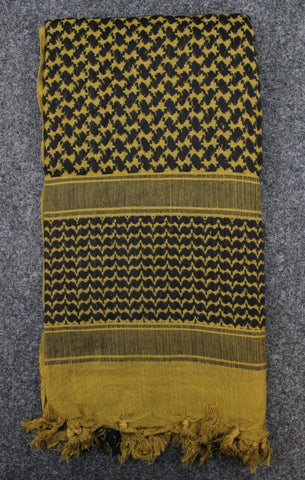 Shemagh Tactical Desert Keffiyeh Scarf - Coyote / Black